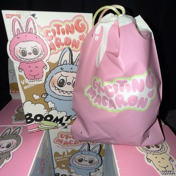 THE MONSTERS “EXCITING MACARON” LABUBU VINYL FACE ✨ FULL SET / WHOLE CASE ✨ - Picture 2 of 9